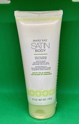 MARY KAY SATIN BODY~REVITALIZING SHEA SCRUB~WHITE TEA AND CITRUS~FULL SIZE!