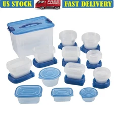 92Piece Food Storage Container Set Stackable Microwave Freezer Safe BPA Free New