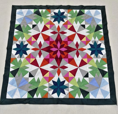 Handmade Original Alaska Baby Quilt Top 47x47'' Pieced~ BABY/BED/Wall Decor