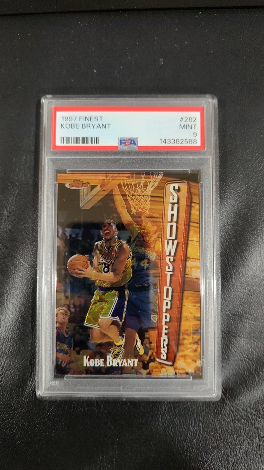 1997-98 Finest Showstoppers #262 Kobe Bryant PSA 9