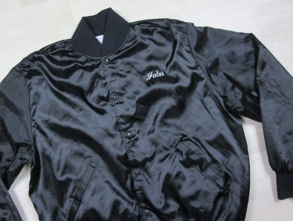 Vintage 80s Ohio Valley Car Club Satin Bomber Jacket (L) "John" Street Survivors View 4