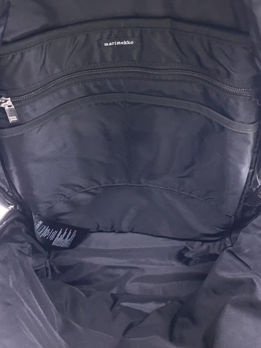 Marimekko Backpack, Polyester, Black, Solid Color… - image 6