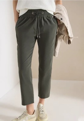 CECIL 380394 TRACEY Hose SL26 Stoffhose Casual Fit bequem lässig Jersey khaki