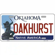 Oakhurst Oklahoma Metal Sign