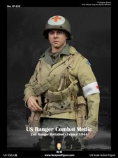 1:6 scale FacePool WWII US Ranger Combat Medic France 1944 12" Figure FP010