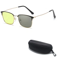 Photochromic Multifocal Reading Glasses Night Vision Sunglasses Anti Blue Light