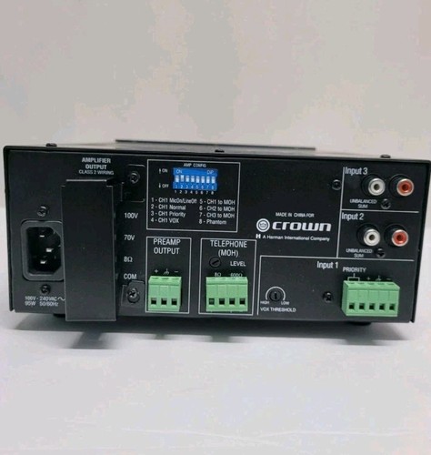 Crown Audio 135MA 35 Watt Mixer / Amplifier Great Compact Powerhouse - Picture 5 of 5