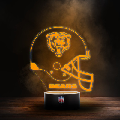 Chicago Bears NFL Multi Color LED Leuchtaufsteller in Helmform