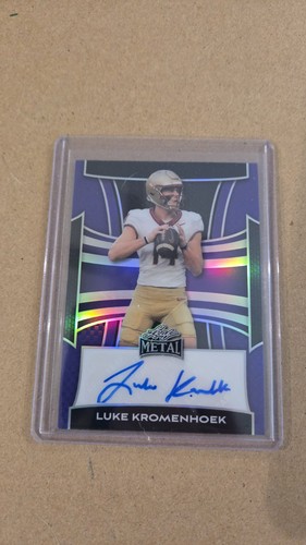 2025 Leaf Metal #3/10 Purple Luke Kromenhoek Auto