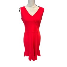 Women’s Talbots Red Sleeveless Dress. Size Medium Petite