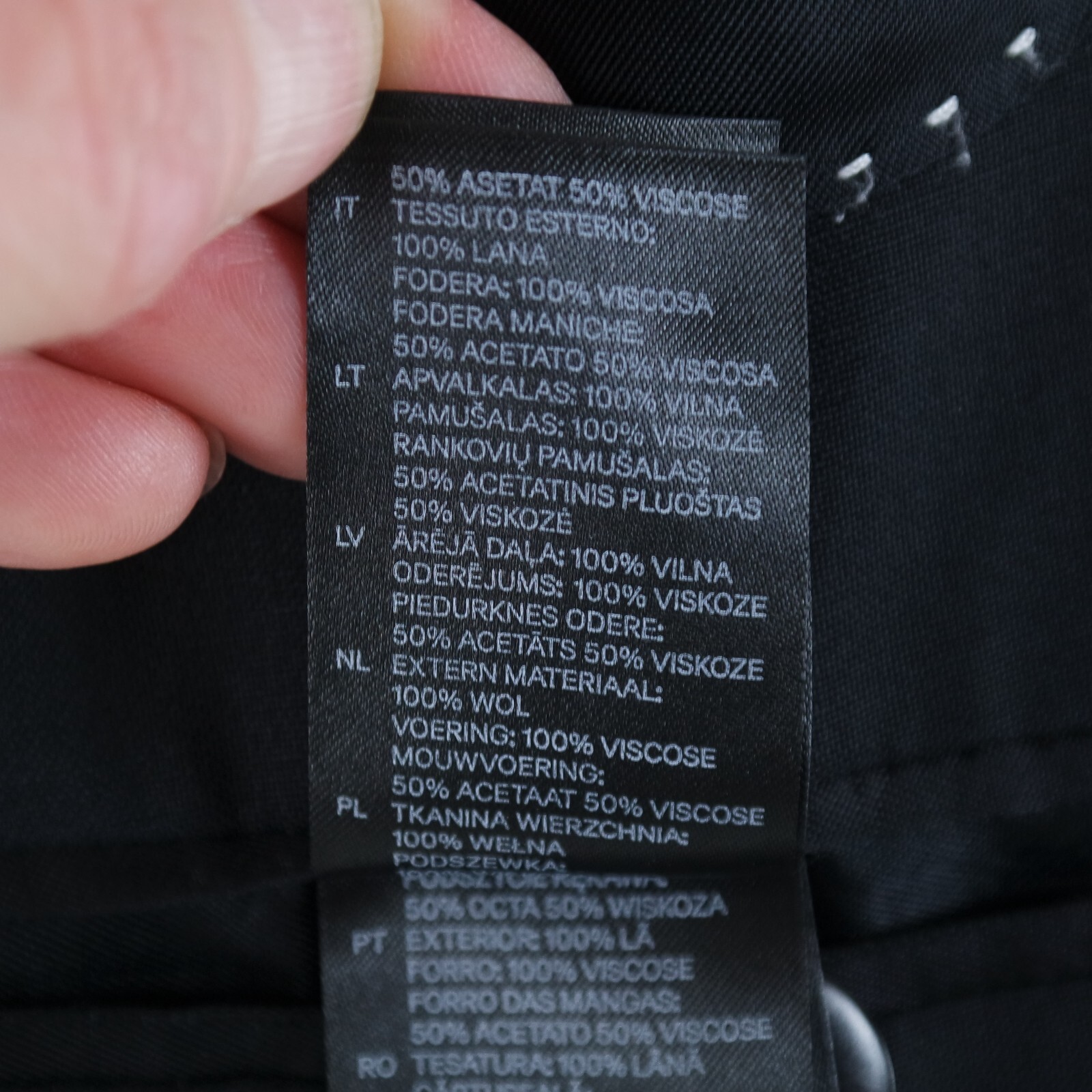 Mens Vintage Corduroy Sport Coat 42R UK Size QUALITATS Black Blazer Jacket thumbnail 14