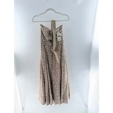 Zimmermann Carnaby Leopard Strapless Belted Bustier Midi Dress Pink Beige 1