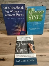 Lot Of 3 Books On Writing In College Research Paper The Elements Of Style E .B.W