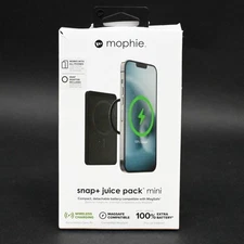 mophie Snap+ Juice Pack Mini - Magnetic Charger with 5000 mAh - Black - Grade A