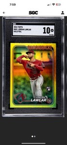 2024 Topps Series 2 - Jordan Lawlar #451 Gold Foil (RC) SGC 10
