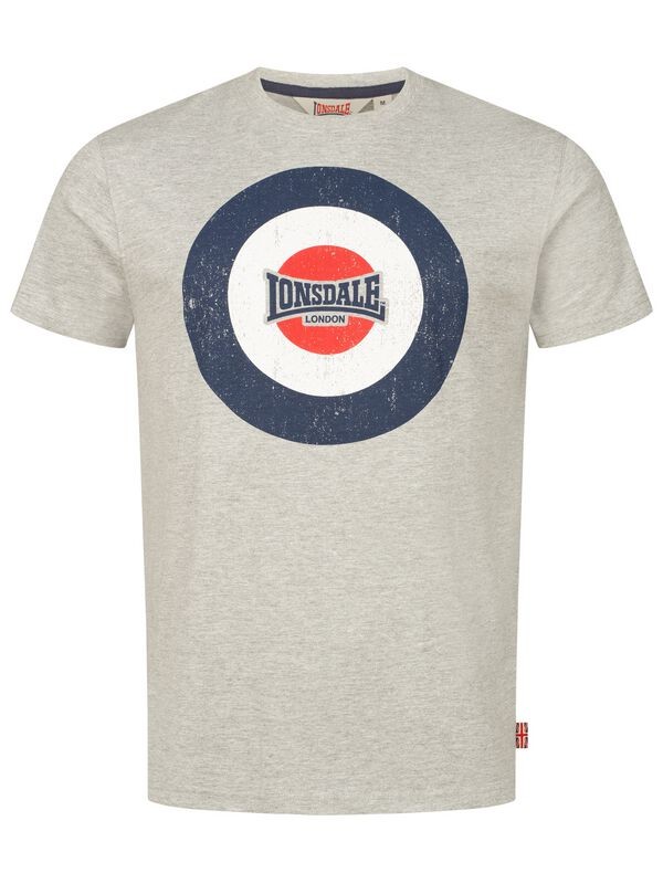 Футболка Lonsdale London Herren TREVOSE grau meliert
