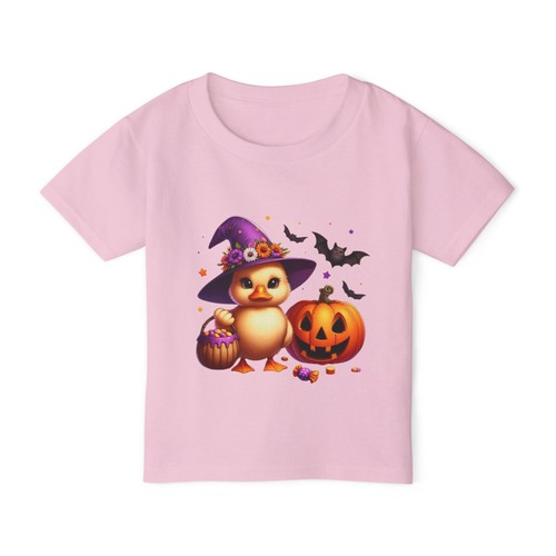 Adorable Halloween Bats Duck Art Toddler T-shirt, Cute Pumpkin Kids Spooky - Picture 21 of 25