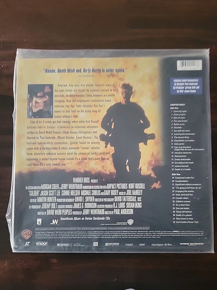 Kurt Russell - Soldier Laserdisc LD - Wide Screen Edition [16958] (VG+/EX) V4 - Image 2 of 2