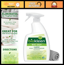 Natural Enzymatic Stain Remover 32oz - Eco-Friendly for Clothes, Carpets Pet O