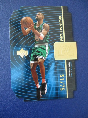 #ad 1998 99 Upper Deck Next Wave Gold Quantum Die Cut #QNW12 Ron Mercer 51 75 $24.99