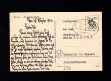 Bahnpost 1944 - "Berlin - Saalfeld"   (1071-X)