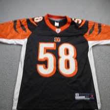 Rey Maualuga Jersey Mens Medium Short Sleeve Reebok Onfield Cincinnati Bengals