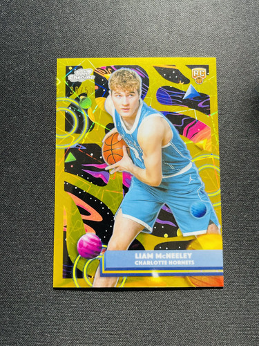 2025-26 Topps Cosmic Chrome Liam McNeeley 38/50 Gold Interstellar #153 RC XV44