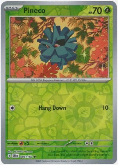 Pokemon – PINECO 004/182 - Destined Rivals – Reverse Foil - NM