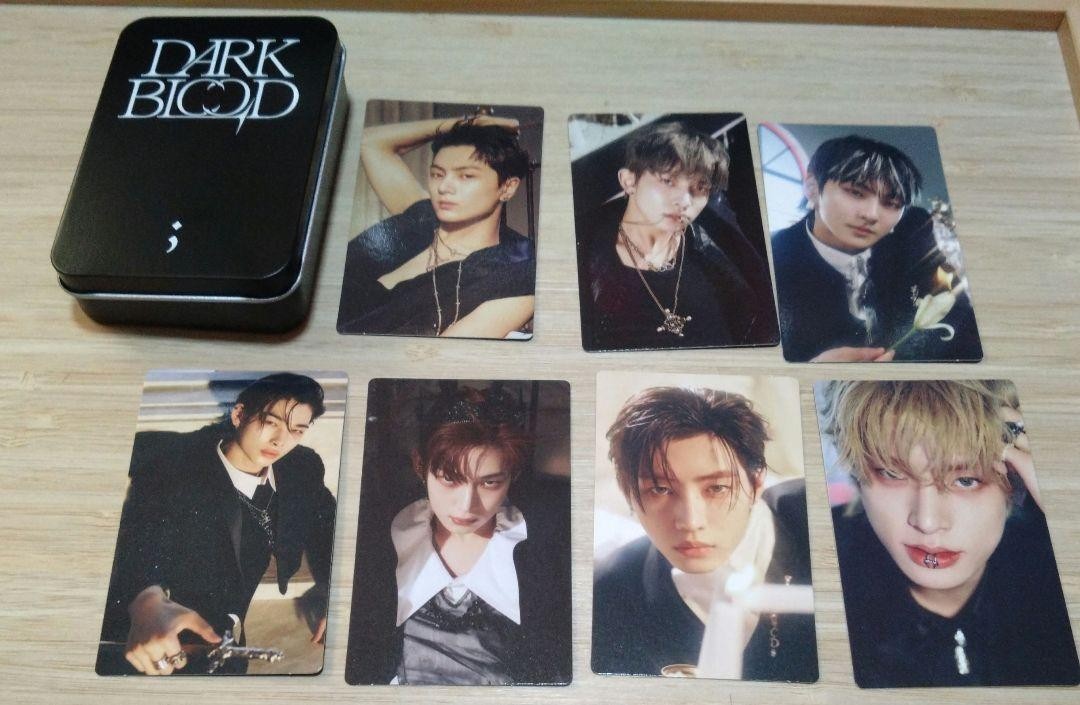 enhypen DARKBLOOD 特典 トレカ 7種コンプ　show case ENHYPEN DARKBLOOD SHOWCASE Limited Official Photo Card fan