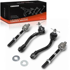 A-Premium Set of 4, Front Inner Outer Tie Rod End Kit, Compatible with Kia Ri...