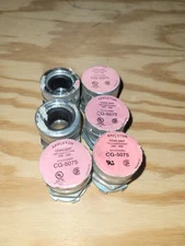 APPLETON CG-5075 ALUMINUM CORD GRIP CONNECTOR .500-.625 (LOT OF 6) With LOCK NUT