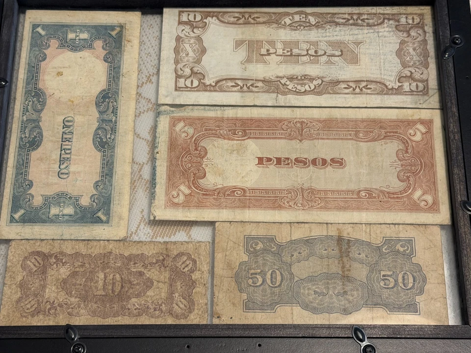Billetes de peso filipino del gobierno japonés de la Segunda Guerra Mundial Foto 2 de 2