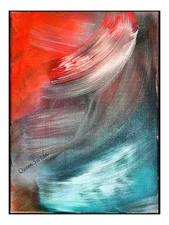 QUEEN SEREDA ABSTRACT 11X14 Aurora Lights Abstract Fine Art Home Interior Design