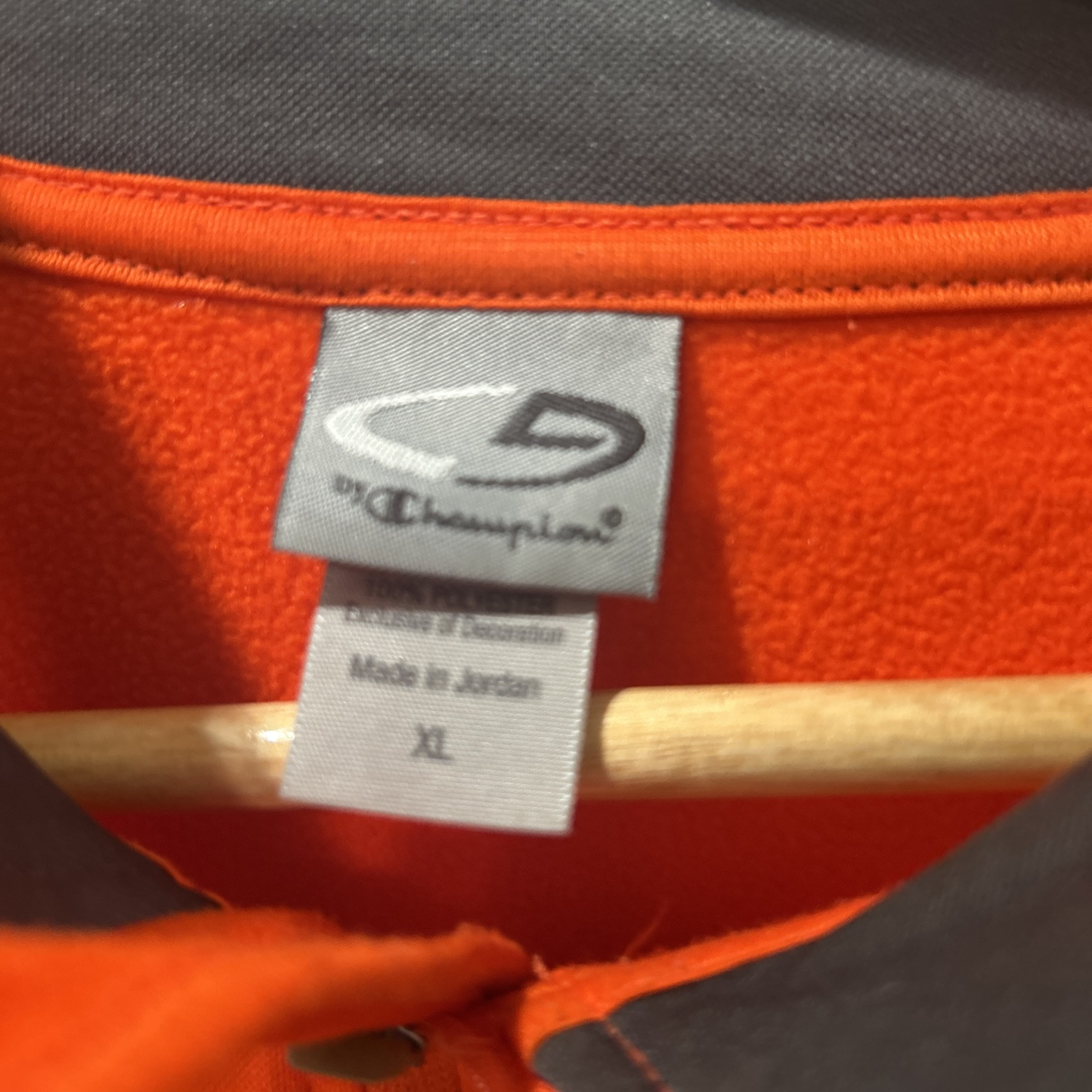 Champion Polyester Pullover Sweatshirt Orange Xl - image 3