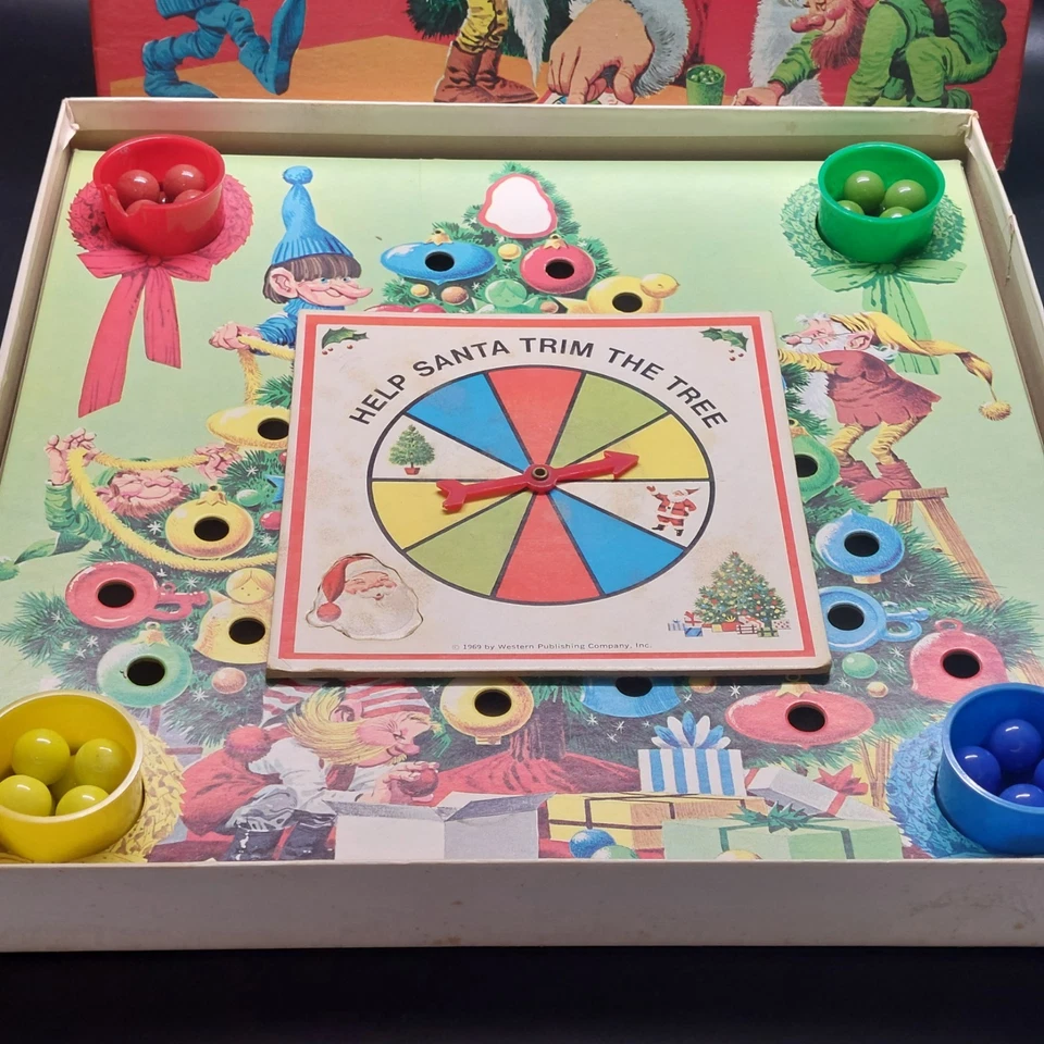 Vintage Whitman Hi-Ho Santa Claus Board Game 1969 Complete See Description Xmas - Image 3 of 4
