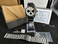 Seiko Prospex Speedtimer SBDL085 Panda Solar Chronograph JDM Set Unworn Bracelet