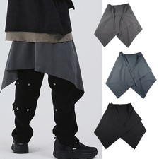Women Men Peplum Belt Waistband Skirt Casual Retro Formal Unisex Hip-hop Wrap