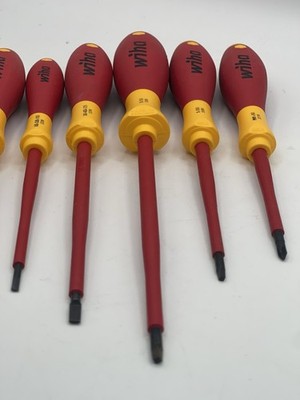 Wiha 7pc Insulated Screwdriver Set Random Drivers See Photos and Description