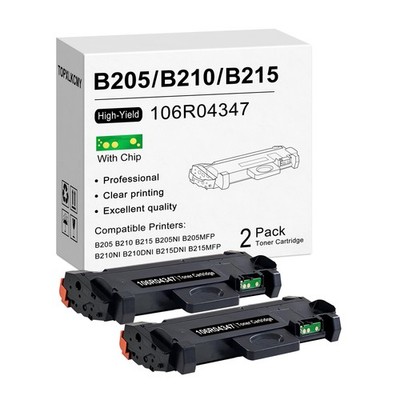 B205/ B210/ B215 (2-Pack, High Yield) Black Toner Cartridge for Xerox B205 B2...