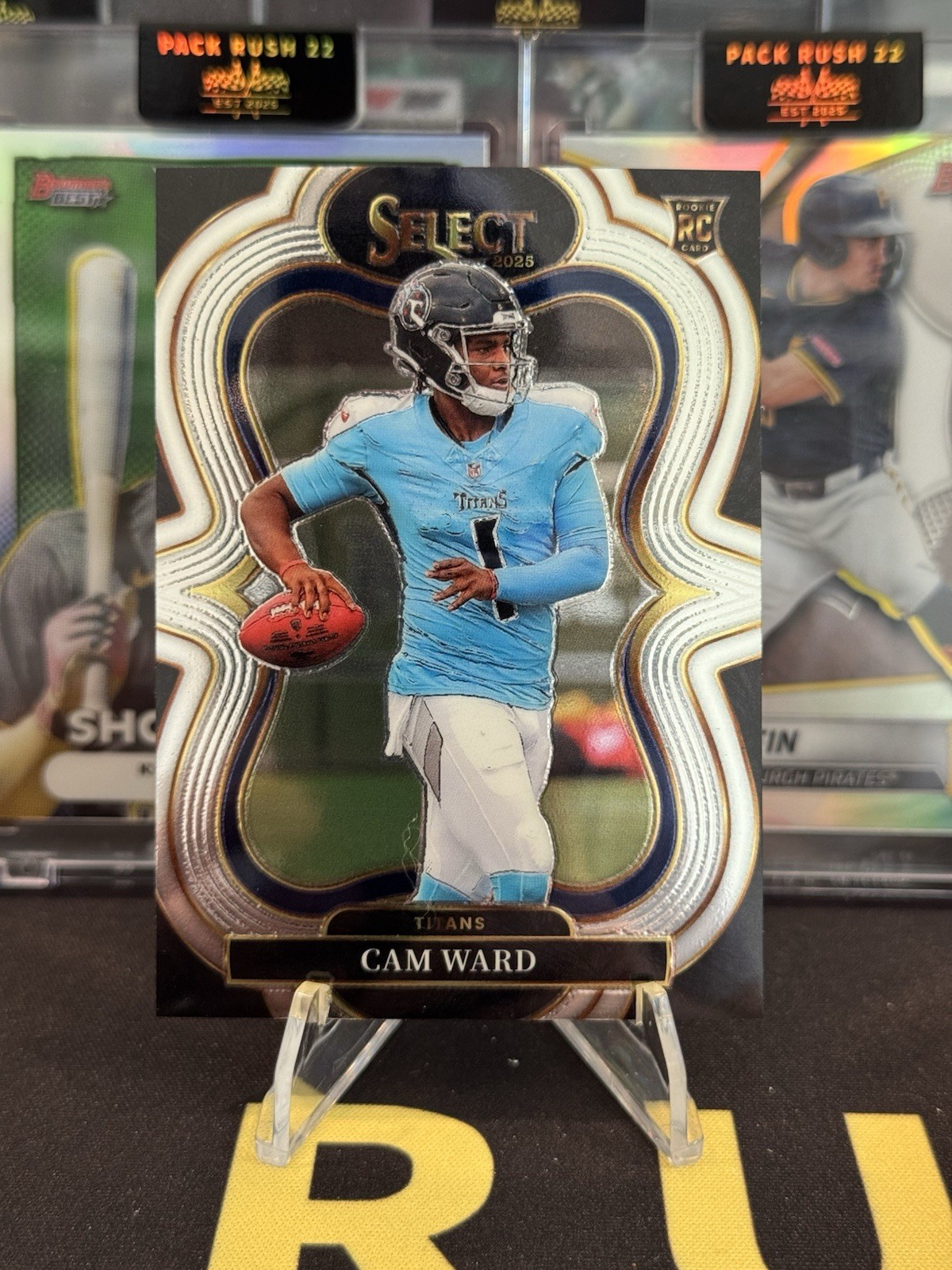 2025 Panini Select Cam Ward RC #326 Titans Suite Level