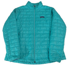 Patagonia Nano Puff Jacket Women's XL Blue Lightweight Puffer Winter Outerwear