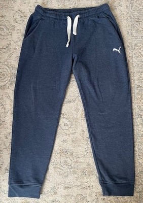 Puma Men Blue Sweatpants Casual Jogger Comfort Cotton Pants XL