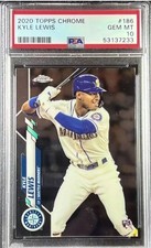Kyle Lewis 2020 Topps Chrome #186 RC Rookie PSA 10 Mariners ROY