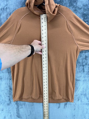 Free Fly Lightweight Elevate Bamboo Hoodie Mens Large Rust Stretch Comfy Soft - Picture 8 of 15