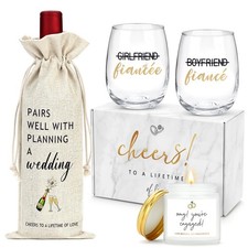 Engagement Gifts for Couples Women Newly Engaged Gift just engaged, White