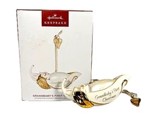 Hallmark 2023 Grandbaby's First Christmas Pea in Pod Keepsake Xmas Ornament NIB