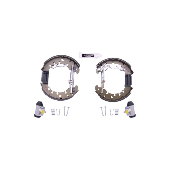 Bremsbackensatz Ø 203 Mm 38 Mm Hella Passend FüR U.A. Fiat Grande-image