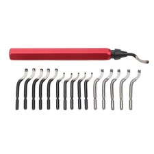 Hand Deburring Tool RB1000 with 16 Replacement Blades for Metal and Plastic