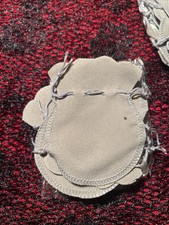 14 petits sacs à cordon velours gris argenté