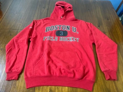 Boston University Terriers Field Hockey Jerzees Hoodie Size Medium - Image 1 of 4